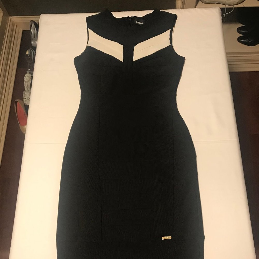 Just Cavalli Black and Creme dress